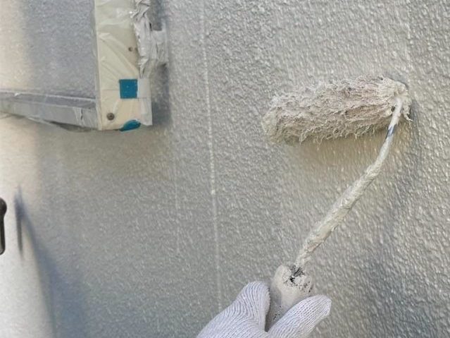 姫路市の外壁上塗り